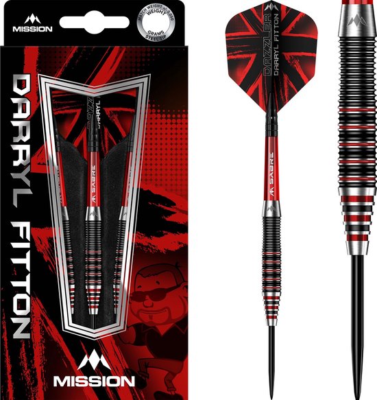Mission Darryl Fitton 95% - Dartpijlen - 24 Gram van Mission