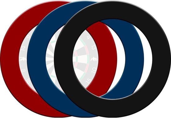 Mission Dartbord Surround Rood met logo van Mission