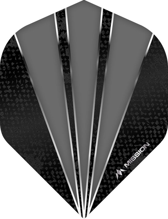Mission Flare Dart Flights - Grijs van Mission