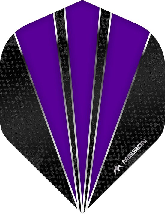 Mission Flare Dart Flights - Paars van Mission