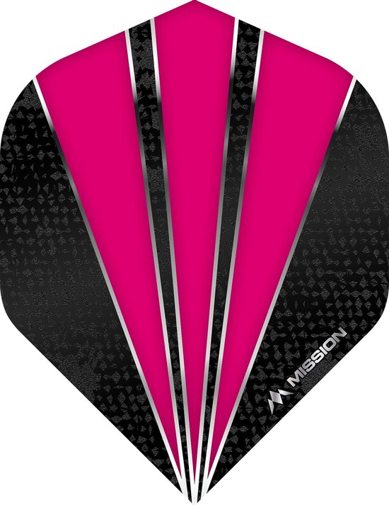 Mission Flare Dart Flights - Roze van Merkloos