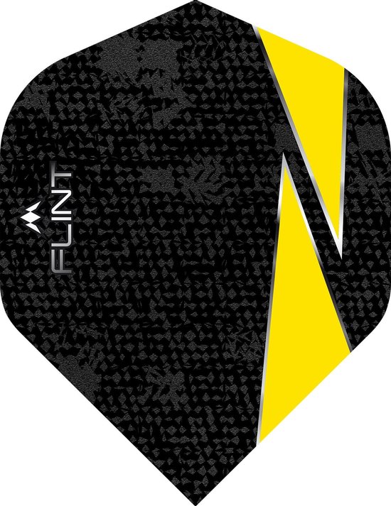 Mission Flint Dart Flights - Geel van Mission