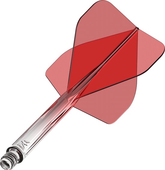 Mission Force 90 Gradient Transparent Red NO2 - Dart Flights van Mission