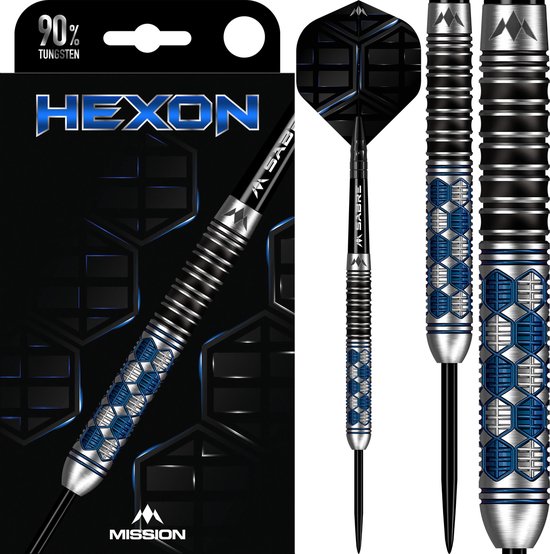 Mission Hexon Blue 90% - Dartpijlen van Mission