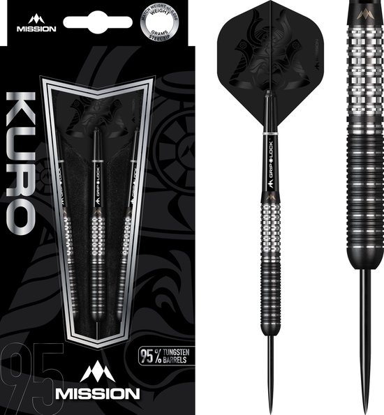 Mission Kuro Black M1 95% - Dartpijlen - 22 Gram van Mission