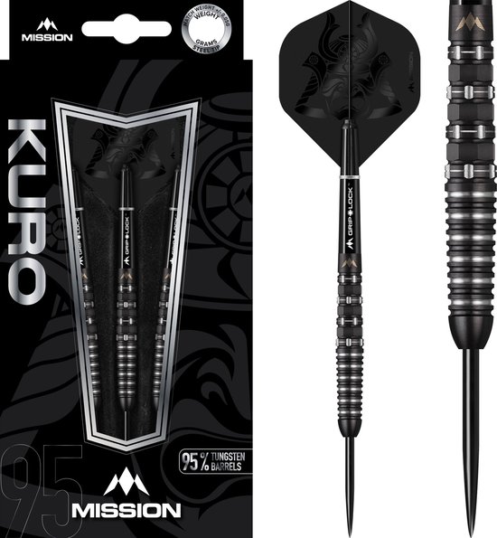 Mission Kuro Black M3 95% - Dartpijlen - 24 Gram van Mission
