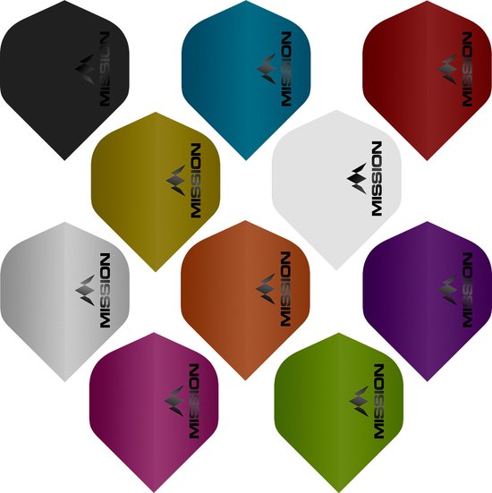 Mission Logo Std NO2 Matte Black - Dart Flights van Mission