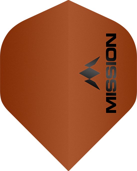 Mission Logo Std NO2 Matte Orange - Dart Flights van Mission