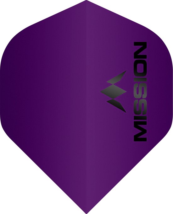 Mission Logo Std NO2 Matte Purple - Dart Flights van Mission
