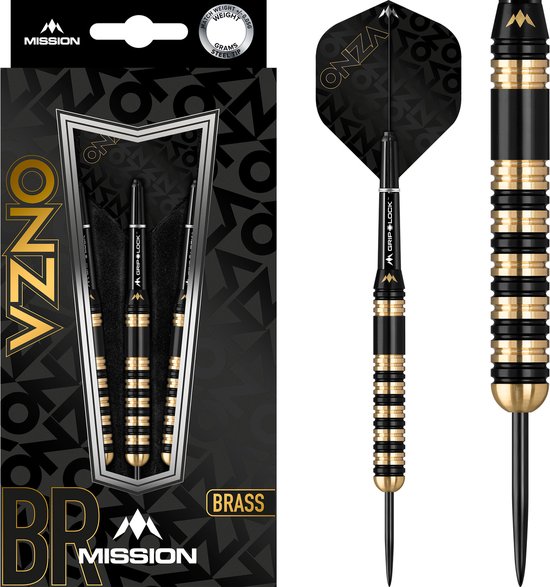 Mission Onza M3 Brass - Dartpijlen van Mission