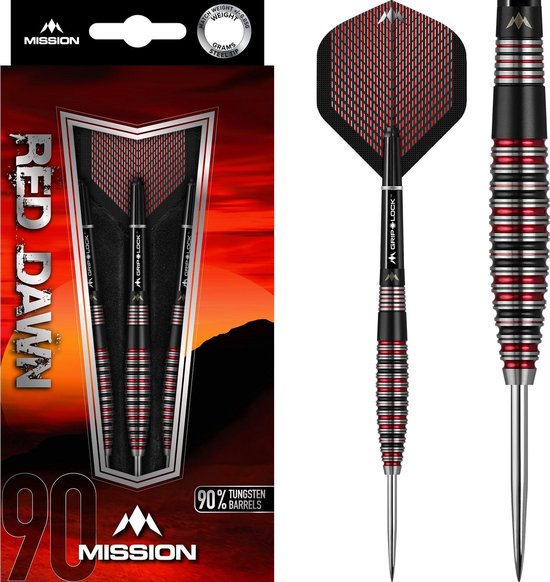 Mission Red Dawn M3 90% - Dartpijlen - 23 Gram van Mission