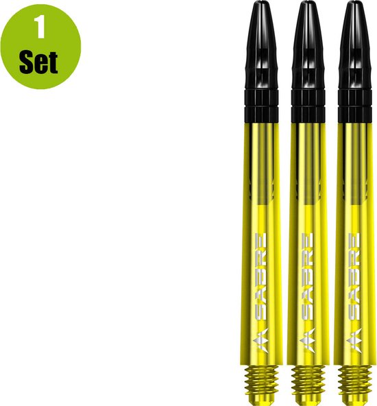 Mission Sabre Shafts Geel – Zwarte Top – Medium van Mission