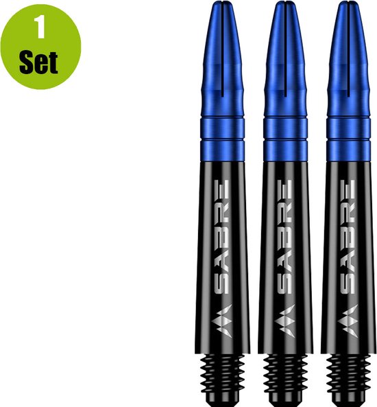 Mission Sabre Shafts Zwart – Blauwe Top – Short van Mission