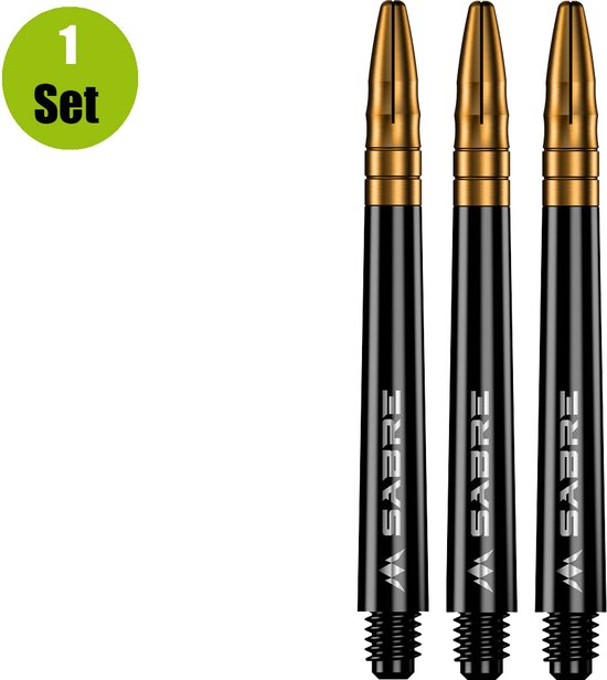 Mission Sabre Shafts Zwart - Gouden Top - Medium van Mission