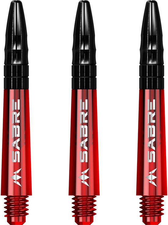 Mission Sabre Shafts Zwart – Rode Top – Short van Mission