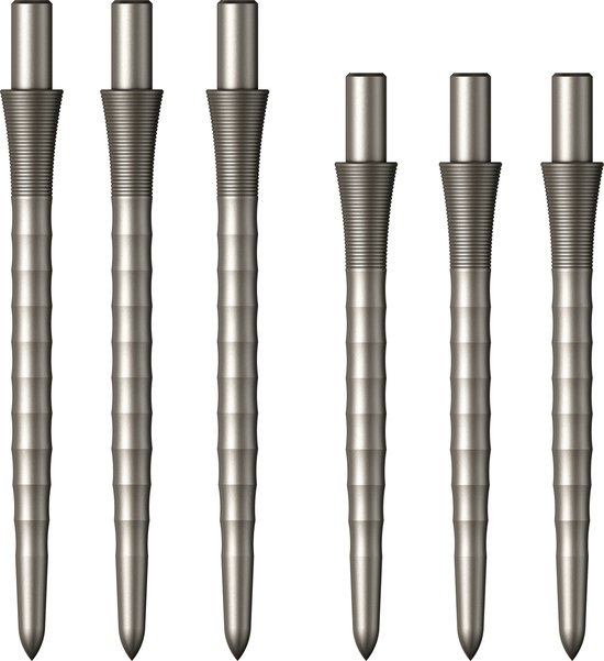 Mission Sniper Ripple Dartpunten Zilver - 28 mm van Mission