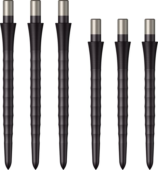 Mission Sniper Ripple Replacement Dartpunten Zwart - 28 mm van Mission
