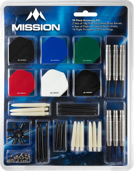 Mission Soft tip Accessoires kit - Dartpijlen van Mission