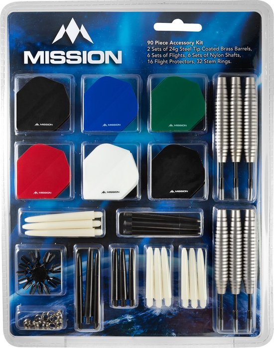Mission Steel tip Accessoires kit - Dartpijlen van Mission
