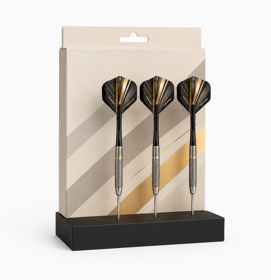 NAROX. Dartpijl en Case Display - Dartpijl Houder Standaard - 3 Pijlen - Pijlhoes houder - Dartpijl Display - Darts Cadeau - Zwart