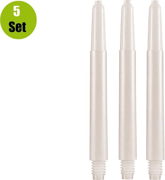 Nylon Dart Shafts - Naturel - Medium - (5 Sets) van Cuesoul