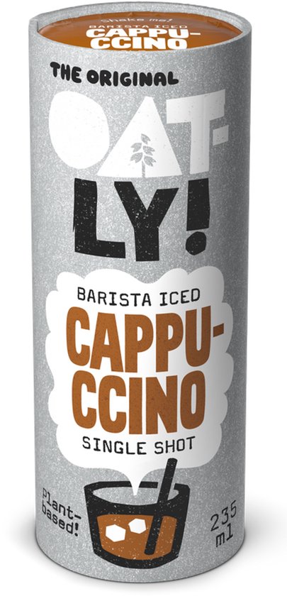 Oatly Barista Iced Cappuccino Single Shot (235 ml) van Oatly