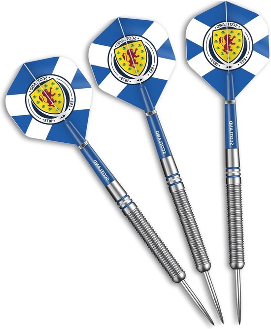 Officieel gelicentieerd Darts Schotland St Andrews Cross | Steel Tip 90% Tungsten Dart | 24g - Kwaliteitsdarts - D1402 van Mission Darts