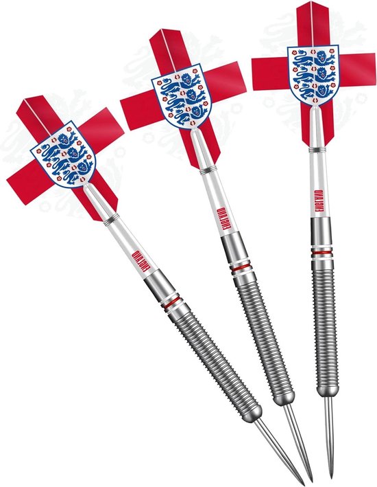 Officieel gelicentieerd St Georges Cross Darts - Engeland - Steel Tip 90% Tungsten - 24g (D1404) van Designa