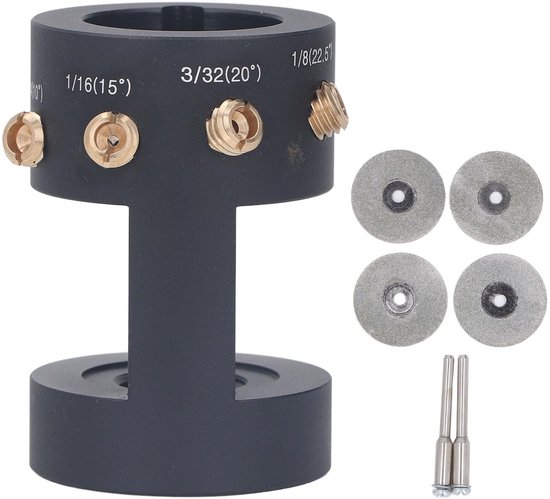 Omgoods - Tungsten Elektrode Slijper - Roterende Gereedschapsset - Licht en Duurzaam - Meerdere Hoeken - Voor Lassen - Aluminiumlegering