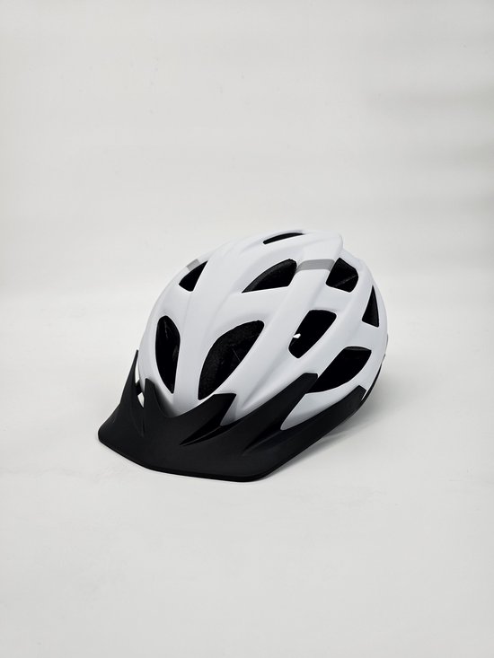 One Bikeparts® Fietshelm | Kleur Wit | Volwassenen | Lichtgewicht | 19 Ventilatie gaten | Maat M/L Verstelbaar tussen 58-62 cm | Gecertificeerde Fietshelm voor Volwassen | MTB Fietshelm | In geschenkdoos | Fietshelm Dames - Heren | Luxe Verpakking van One