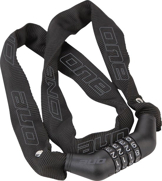 One Cch.lock 4.90 Kettingcijferslot 90 Cm Staal/textiel Zwart van One