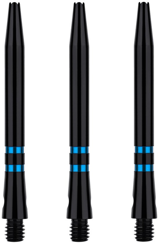 ONE80 TC Alu Shaft Black Blue - Dart Shafts van Merkloos