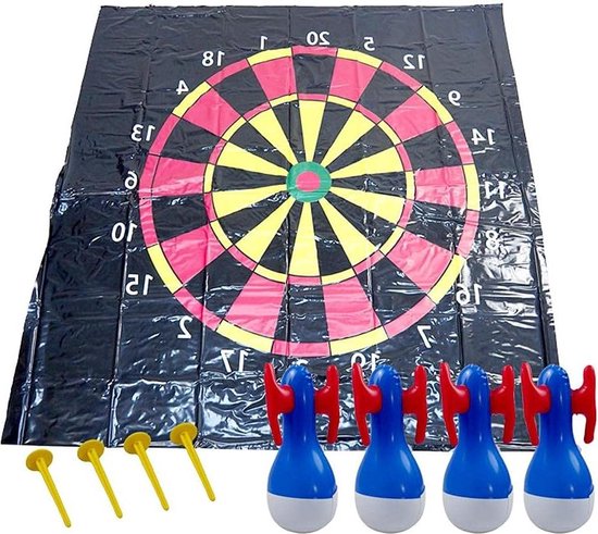 Opblaasbaar PVC dartbord voor kinderen - outdoor werpspel voor familie zomerspellen camping van Toi-Toys