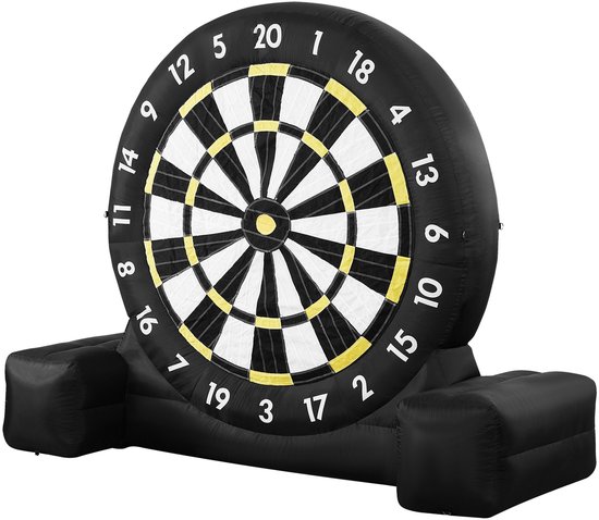 Opblaasbaar Voetbal Dartbord ,2,44 M Hoog, Groot Kick Dart Spel met Draagtas en Luchtpomp voor Gemakkelijk Transport, Ideaal voor Tuin- en Buitenspelen