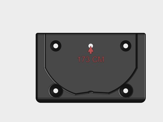 Ophangsysteem dartbord - Draaibaar - Dartbord - Bevestiging - 3D geprint van Merkloos
