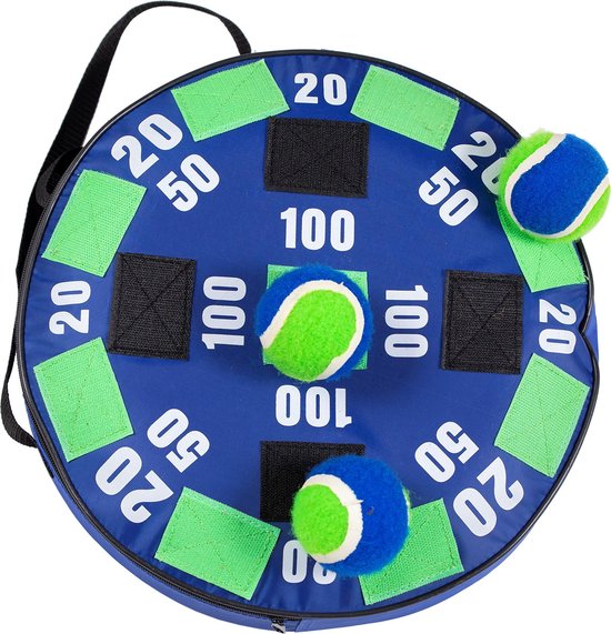Outdoor Play Darts - Speelgoed - Opblaasbaar dartbord - Lichtgewicht - Inclusief 3 ballen van Jetfish
