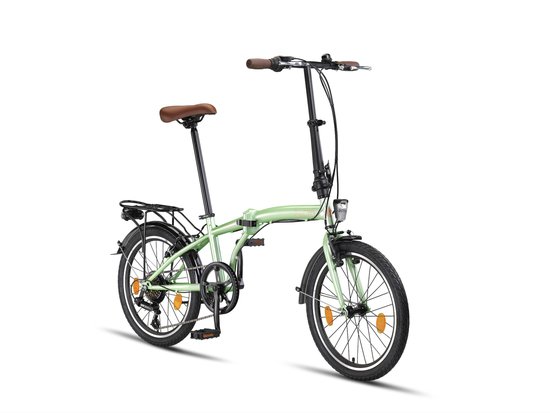 Pacto Ten Vouwfiets Mint Shimano 6v 20 inch Plooifiets Folding Bike van PACTO
