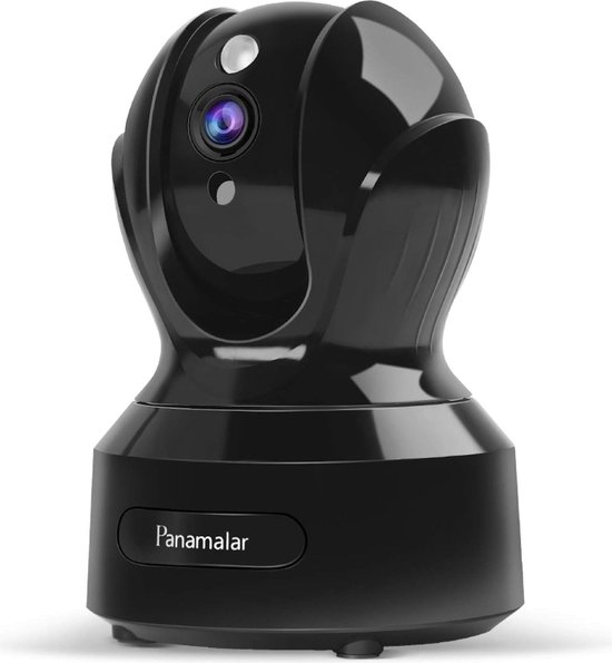 Panamalar 1080P HD Draadloze WiFi Beveiligingscamera voor Binnen - Met Nachtzicht, Tweerichtingsaudio en Bewegingsdetectie - Eenvoudig Te Installeren en Te Gebruiken - Slimme Integratie met Alexa voor Handsfree Bediening van Panamalar