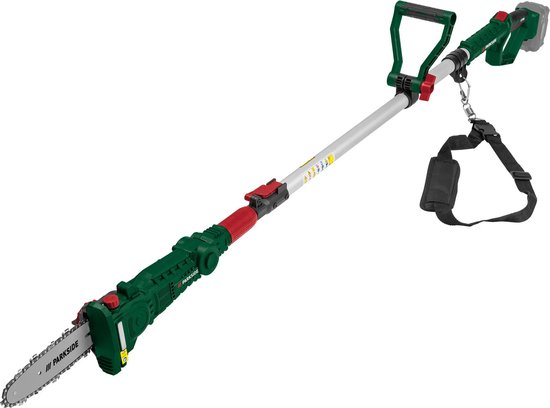 Parkside Telescopische accu Hoogsnoeier - 20V - Exclusief accu en snellader - Tot 4 M - Kettingsnelheid: max. 5 m/s - Snijlengte: ca. 20 cm - van Parkside