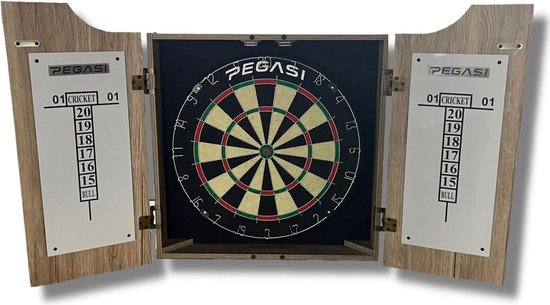 Pegasi dartbord cabinet set Classic van Pegasi
