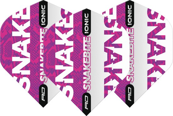 Peter Wright Hardcore Ionic Snakebite Purple - Dart Flights van Red Dragon