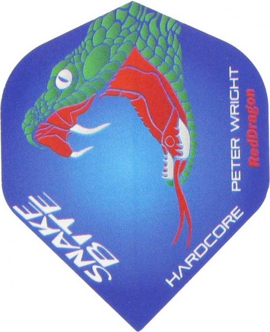 Peter Wright Hardcore Snakebite Flight Blue - Dart Flights