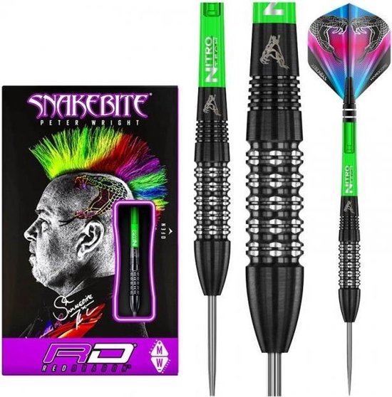 Peter Wright Snakebite Black Strike 90% - 24 Gram van Red Dragon