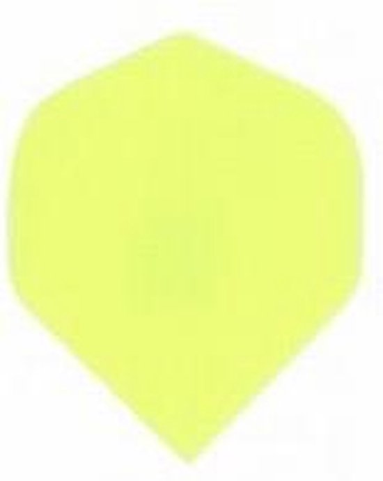 Poly Flights Standaard Fluro Yellow  Set Ã  3 stuks van Harrows
