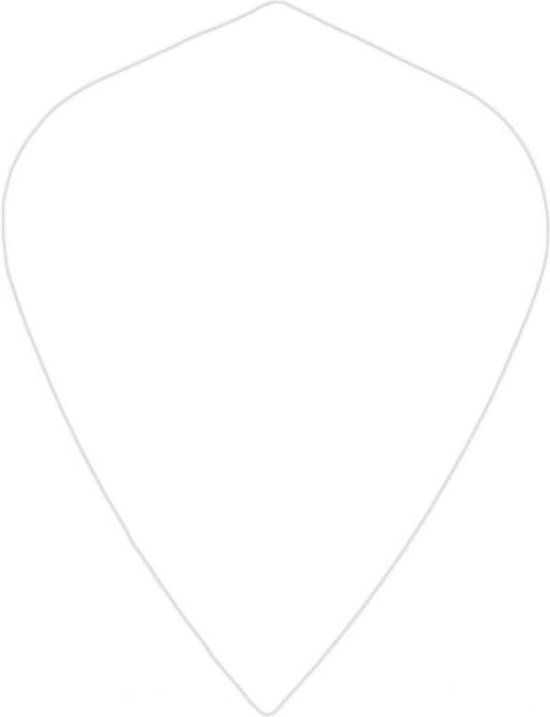 Poly Kite White - Dart Flights van Harrows