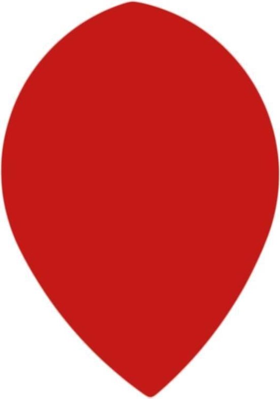 Poly Pear Red - Dart Flights van Harrows
