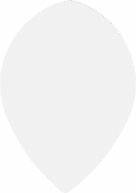 Poly Pear White - Dart Flights van Harrows