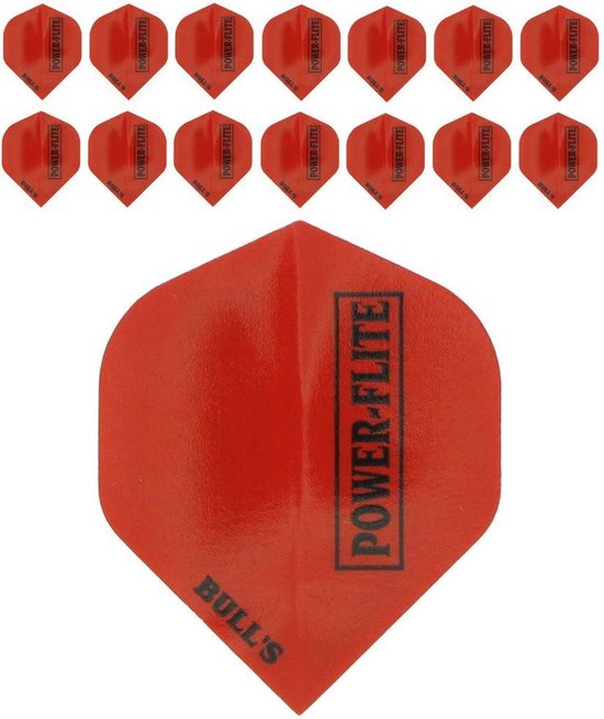 Powerflights Dartflights - Rood- (5 Sets) van Powerflite