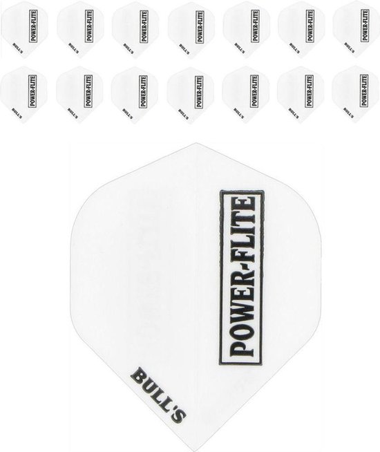 Powerflights Dartflights - Wit- (5 Sets) van Merkloos