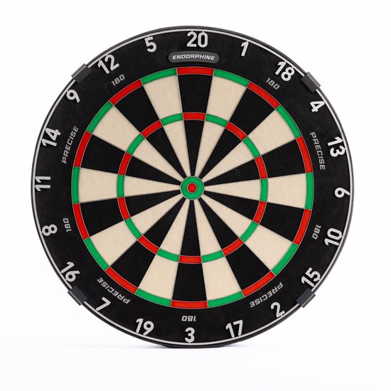 Precise180 Endorphine Classic White - Professioneel Dartbord van Merkloos